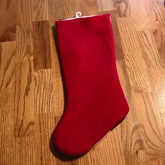 NWOT Red & Green Plaid Snowman Christmas Stocking - Picture 8 of 9